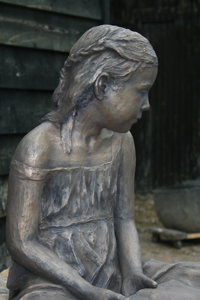 Ella Bronze sculpture by brian alabaster